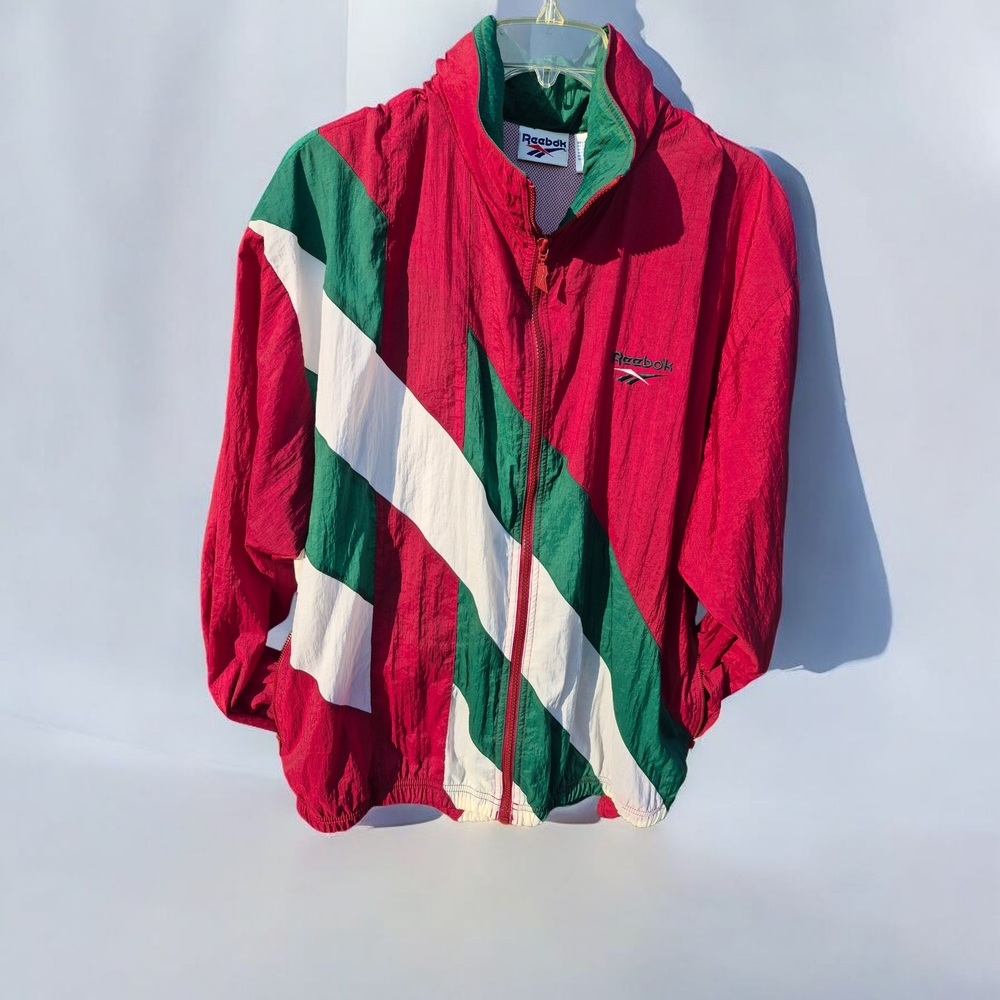 Reebok Vibrant Red and Green Jacket